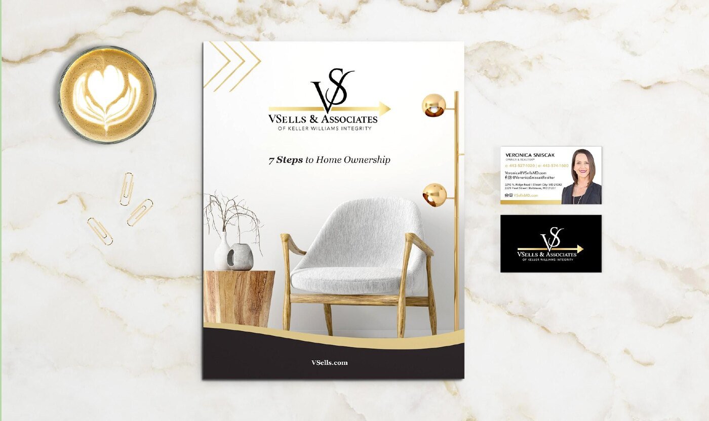 VSells & Associates, real estate brand package