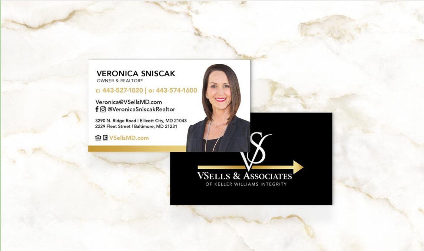 VSells & Associates, business card system