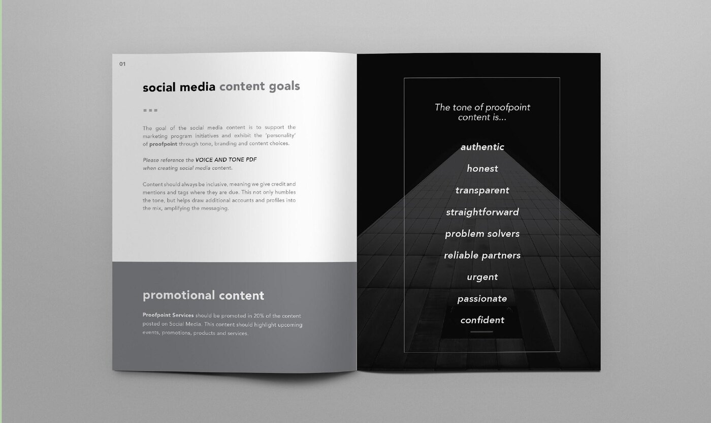 Proofpoint, brand tone and content guide