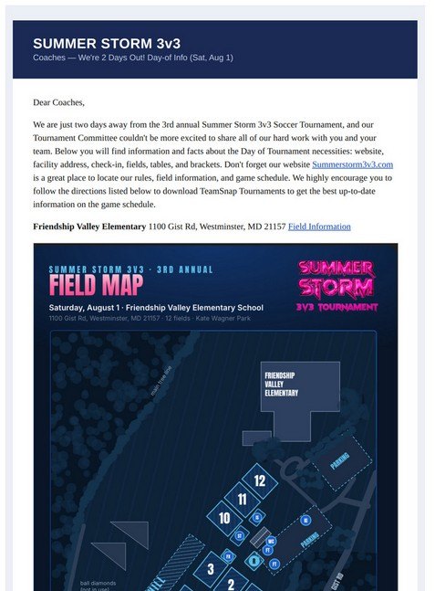 Email and newsletter programs work sample